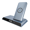 Halo Wireless Charging Dock - Convenient Wireless Dock with Removable Power Bank for Wireless Devices USB Devices - Sky Blue